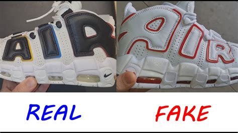 nike air uptempo real vs real